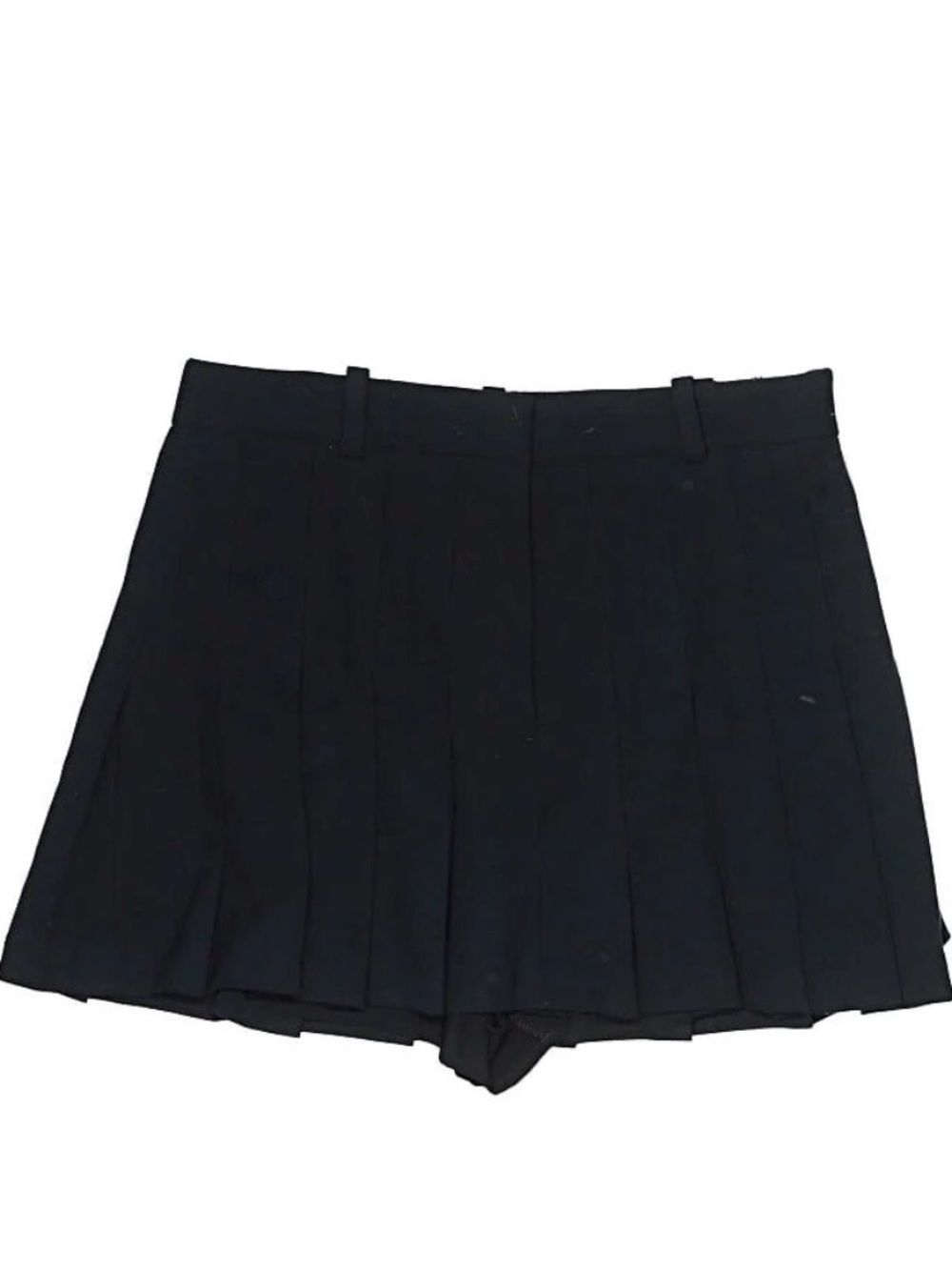 Abercrombie & Fitch Black Pleated mini Skort Shorts